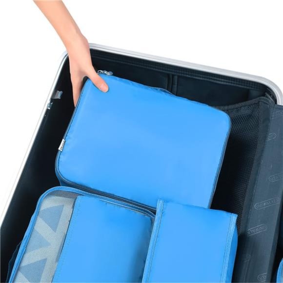 8 Pcs Set Packing Cubes Luggage Packing Organizers for Travel Accessories - Picture 5 of 6